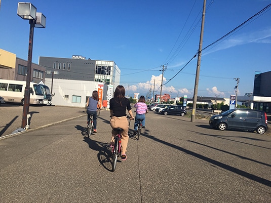 自転車でお散歩